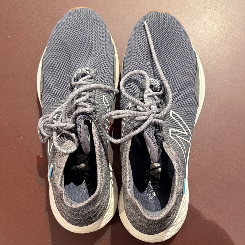 New Balance Navy and White Foam Running Shoes